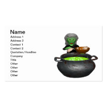 Witches Cauldron Business Card Template