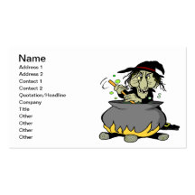 Witches Cauldron Business Card Templates