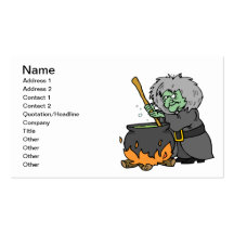 Witches Cauldron Business Card Templates