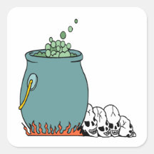 Witches Cauldron Stickers