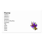 witches hat & broom business card template