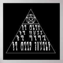 Witches Pyramid Print