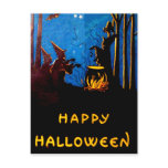 Witching Hour (Vintage Halloween Card) Post Card