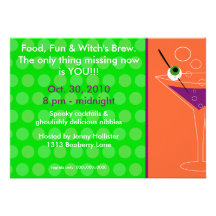Witch's Brew Cocktail Party Invitation