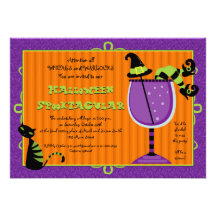 Witch's Brew Halloween Party Invitation