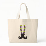 Witch's Stripy Socks Tote Bags