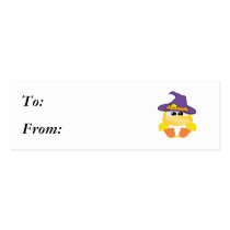witchy goofkins yellow ducky business card template