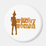 Witchy Woman Grunge Style Refrigerator Magnets