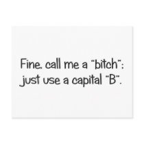 With a Capital B