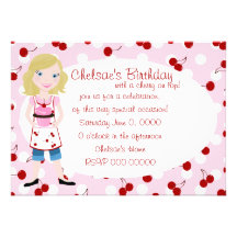 With a Cherry On Top Custom Invitations