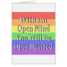 With An Open Mind You Will Be Open Hearted Cards
