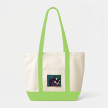 "With Apple" biosnaps green bag