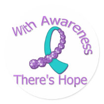 With Awareness There's Hope Domestic Violence Sticker