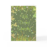 With Deepest Sympathy - Customized Greeting Cards