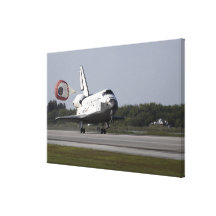 With drag chute unfurled 2 canvas print