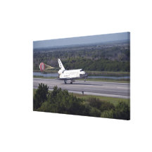 With drag chute unfurled canvas print