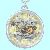 With God All Things are Possible necklaces