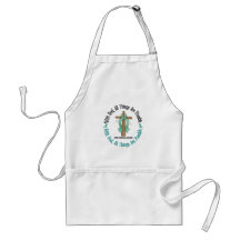 WITH GOD CROSS Cervical Cancer T-Shirts & Gifts Apron