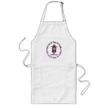 WITH GOD CROSS Fibromyalgia T-Shirts & Gifts Apron