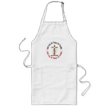 WITH GOD CROSS Lung Cancer T-Shirts & Gifts Aprons