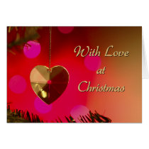 With Love at Christmas card cards
