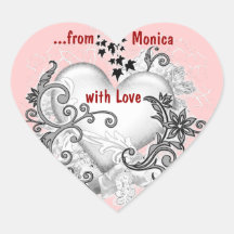 With Love gift tag Stickers