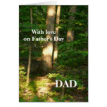 With love on Father's Day/Forest View of Trees Greeting Card