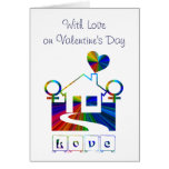 With Love on Valentine's Day-Lesbian Greeting Card