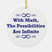 With Math, The Possibilities Are Infinite Christmas Tree Ornament