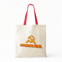 With Socialism Everybody Wins! Government Satire Tote Bags