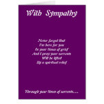 With sympathy someone special greeting cards