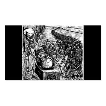 "Without Bread, Land, or Money, the Laborer Flees Business Card