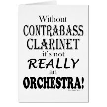 Without Contrabass Clarinet - Orchestra Greeting Cards