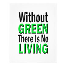Without Green There is No Living Personalized Announcement