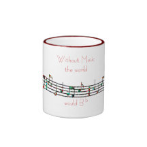 Without Music mug