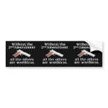 Without the 2nd Amendment Stickers Bumper Stickers