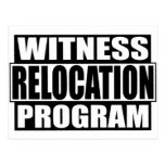 Witness relocation postcard