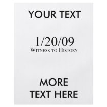 Witness to History: 1/20/09 Flyer