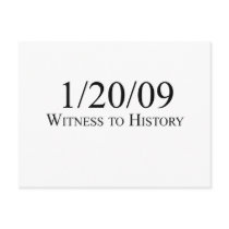 Witness to History: 1/20/09 Post Cards