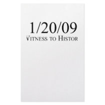 Witness to History: 1/20/09 Custom Stationery