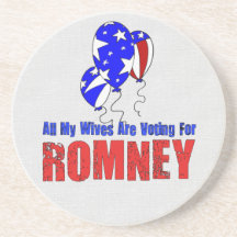 Wives For Romney Beverage Coasters