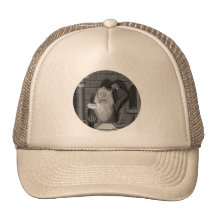 Wizard Casting a Spell Mesh Hats