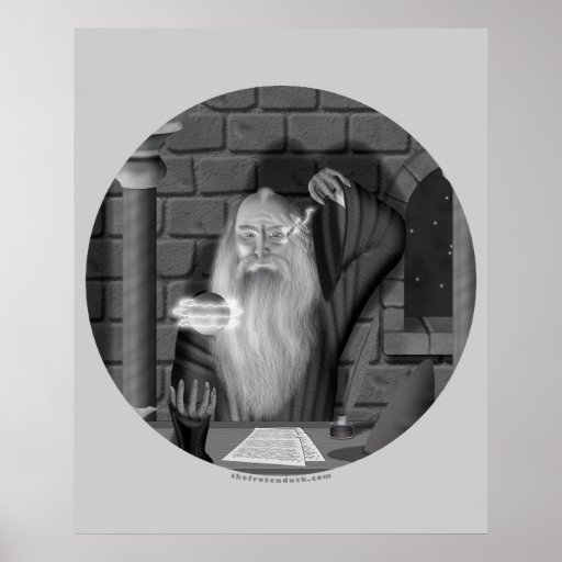Wizard Casting a Spell Posters