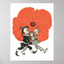 Wizard of Oz Dorothy and Poppies Print