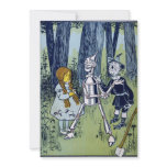 Wizard of Oz Dorothy Tin Woodsman Scarecrow invitations