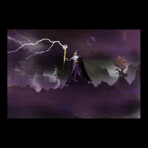 Wizard on the Mountain Poster By Michelle Wilder posters