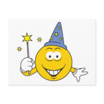 Wizard  Smiley Face Postcards
