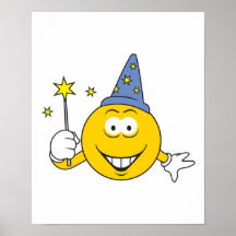 Wizard  Smiley Face Posters