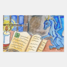Wizards Keep Rectangle Sticker