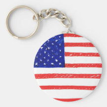 WJ USA flag Keychains